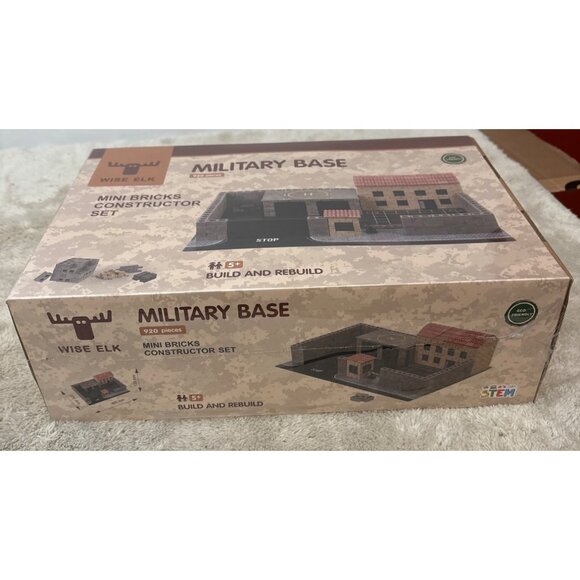 Wise Elk Military Base Mini Bricks Constructor Set 920 Pcs Sealed Box - Picture 4 of 6